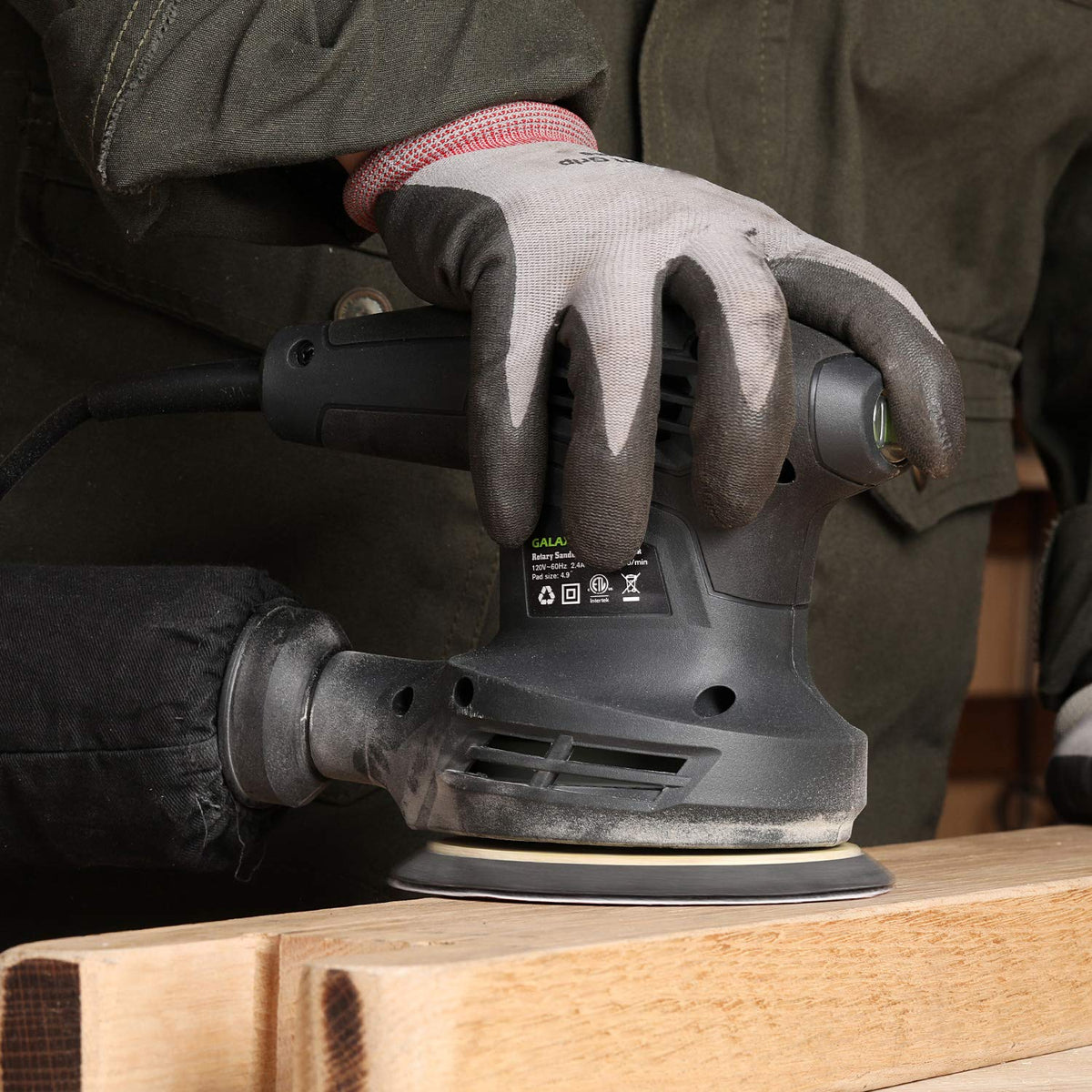 LinkMejor 13000OPM Random Orbital Sander 6 Variable Speed with 15 Sandpaper