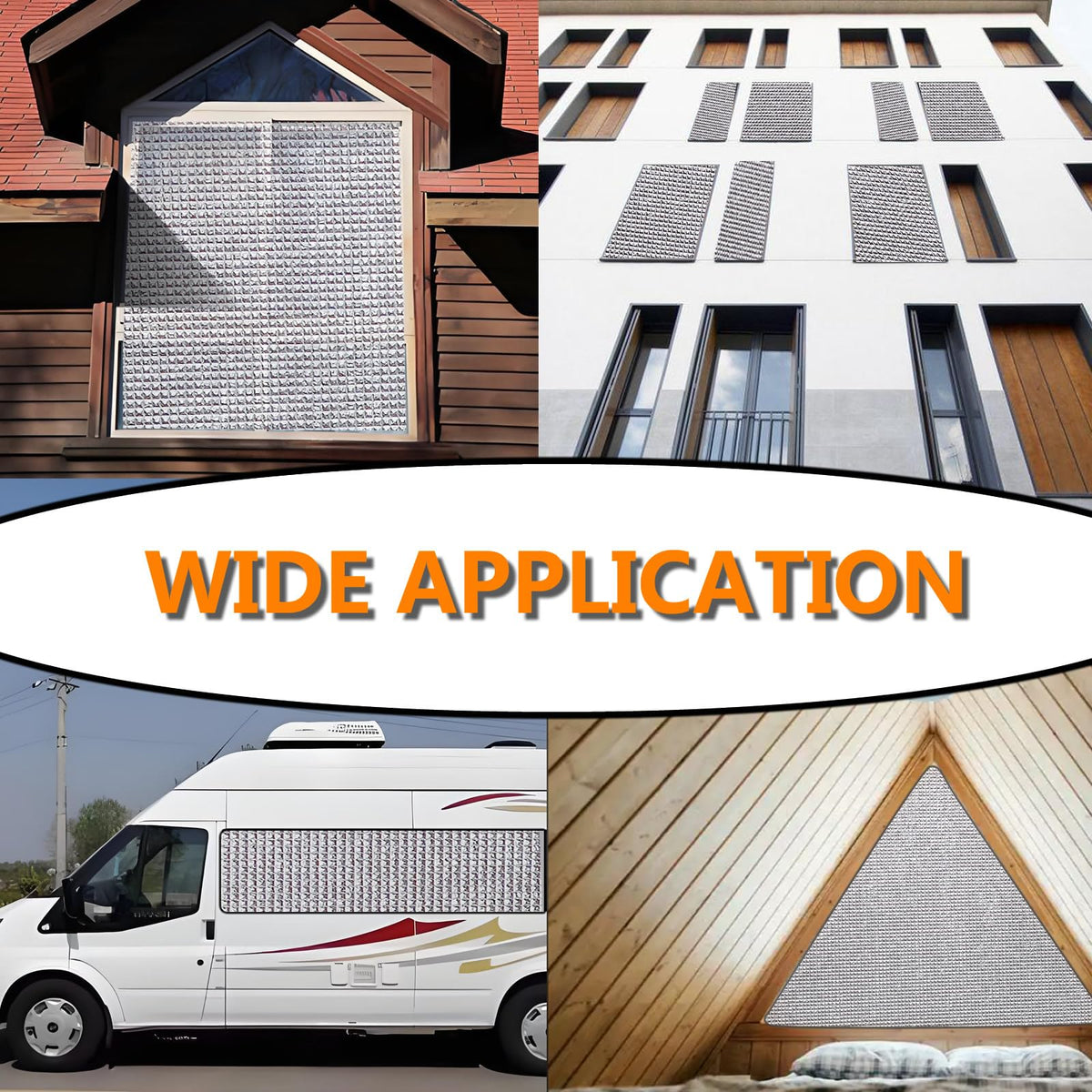 Magnetic Window Insulation Kit Suitable for Summer and Winter, Heat Reflective Window Film and Magnetic Strip Kit Suitable for Windows,RV Windows,Self Adhesive Easy Installation (35"x57"(89x145cm))