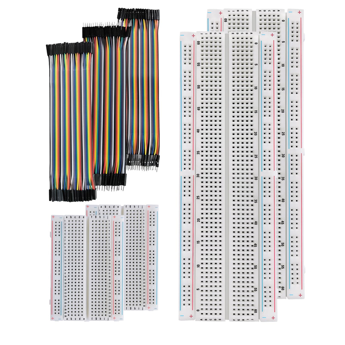 Kit de Tablas de Soldadura Sin Soldadura, 4 Tablas con 120 Cables de Conectores Flexibles