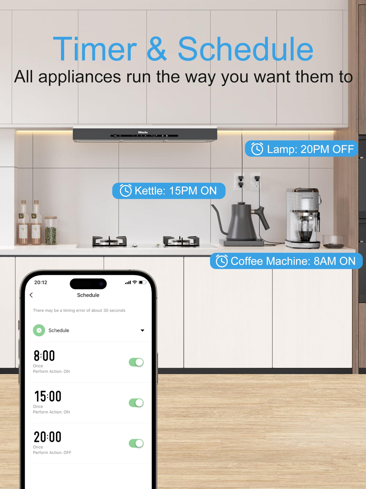LinkMejor Smart Plug 15A, Compatible with Alexa, Google, and SmartThings (4-Pack)
