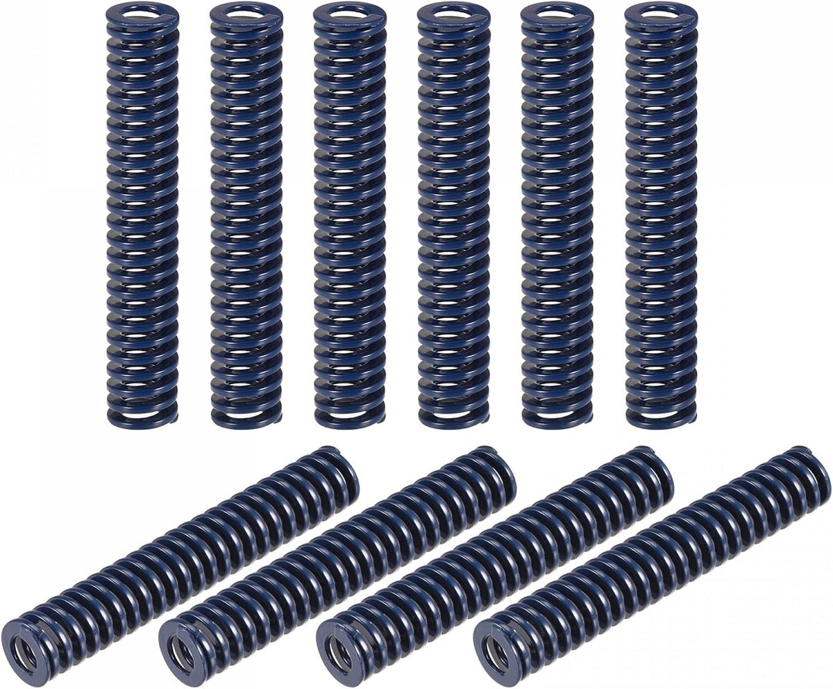 3D Printer Die Spring, 10pcs 12mm OD 75mm Long Spiral Stamping Light Load Compression Mould Die Springs for 3D Printer Electric Part, Blue