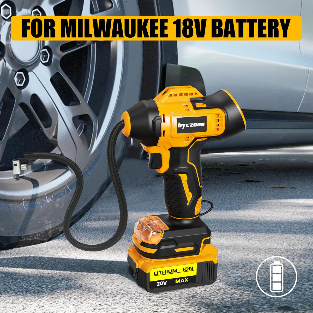 Inflador de Pneus de 160 PSICompatível com Bateria Dewalt 20V Max