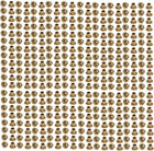 LinkMejor® 200pcs M3 x 3mm Brass Plated Metal Hollow Eyelets Rivets Gold Tone
