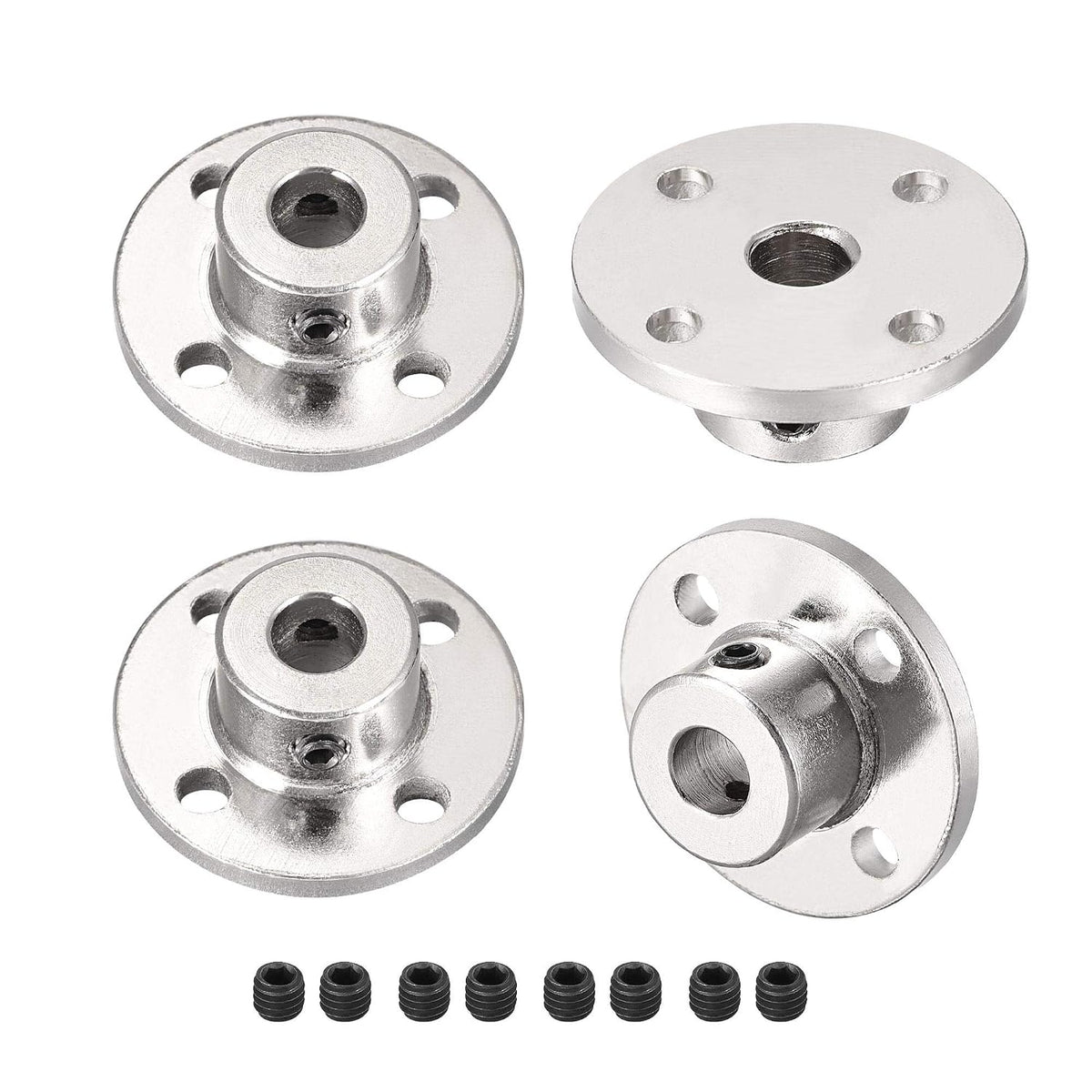 7mm Inner Dia H13D16 Rigid Flange Coupling Motor Guide Shaft Coupler Motor Connector for DIY Parts 4Pcs