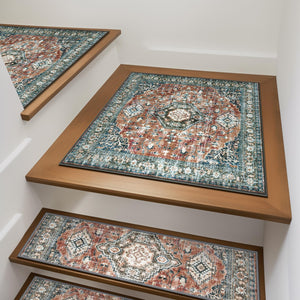 LinkMejor Non-Slip Stair Treads Landing Mat for Wooden Steps 31"x31" Stair Mats