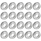 MF85ZZ Flanged Ball Bearing 5x8x2.5mm Double Shielded Chrome Steel Flange Bearings, 20pcs