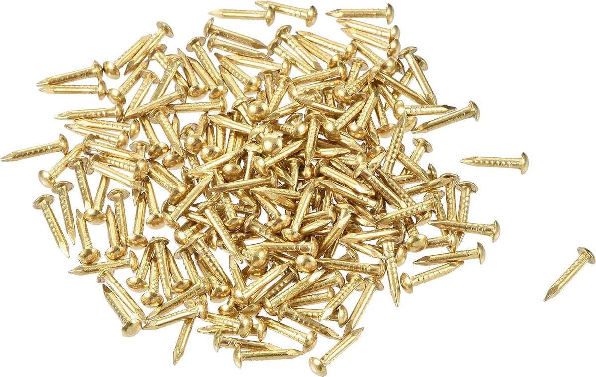 Small Tiny Hardware Brass Nails 1.5mmx10mm(DxL) for DIY Wooden Boxes Accessories 200pcs