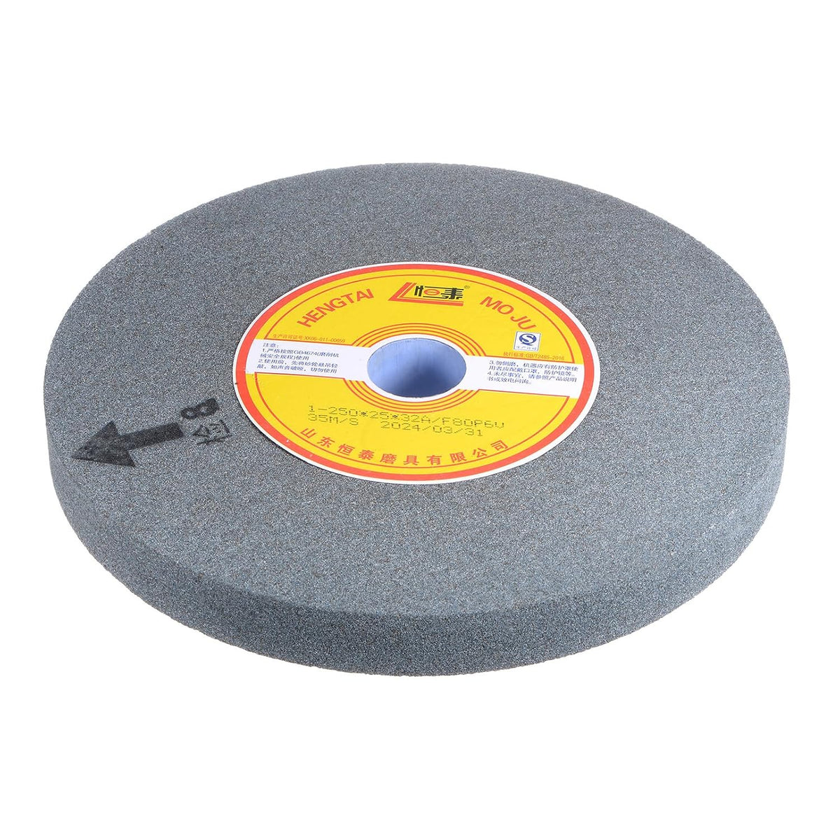10-Inch Bench Grinding Wheels Aluminum Oxide 80 Grits Surface Grinding Ceramic Tools