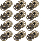 25 Sets Sewing Snap Buttons, 21mm Press Buttons Metal Snap Fasteners for Clothes DIY Crafts, Bronze