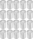 20pcs Car Aluminum Cylindrical Air Conditioner Pipe Joint Fitting Sleeve 14mm 24mm Hole Dia