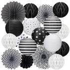 18 Pcs Black and White Classroom Decoration, Back to School Decor