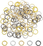 100Pcs Open Jump Rings, 10mm Twisted O-Ring Connectors for DIY Crafts Bracelet Necklaces Jewelry Making, Multi Color