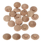 40Pcs Wood Button Plugs, 7mm / 0.28" Hardwood Screw Hole Plug Mushroom Wooden Caps Buttons Oak Wood Plug for Furniture Woodworking Craft Decor (20mm x 7mm)