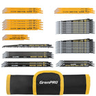 LinkMejor 34Pcs Reciprocating Saw Blade Set with Organizer Pouch