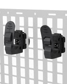 2PCS MOLLEパネルフィット 1-2インチタクティカルスロット用クイックリリースラバー Clamp