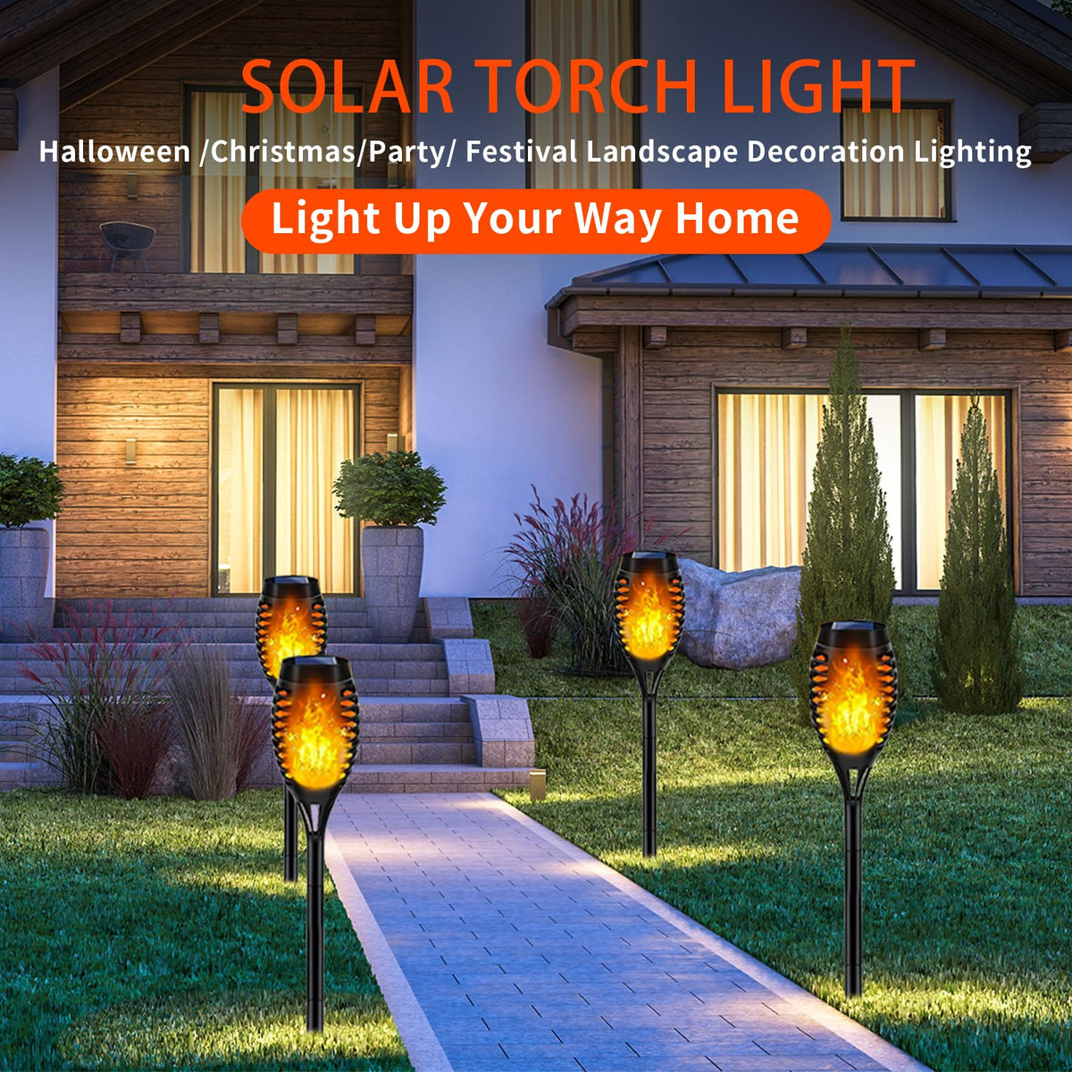 LinkMejor Luci Solari Esterni, Luci Torcia Solare Halloween