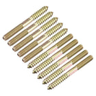 M8x75mm Hanger Bolts, 24pcs Double Head Thread Dowel Screws for Wood Furniture Connecting