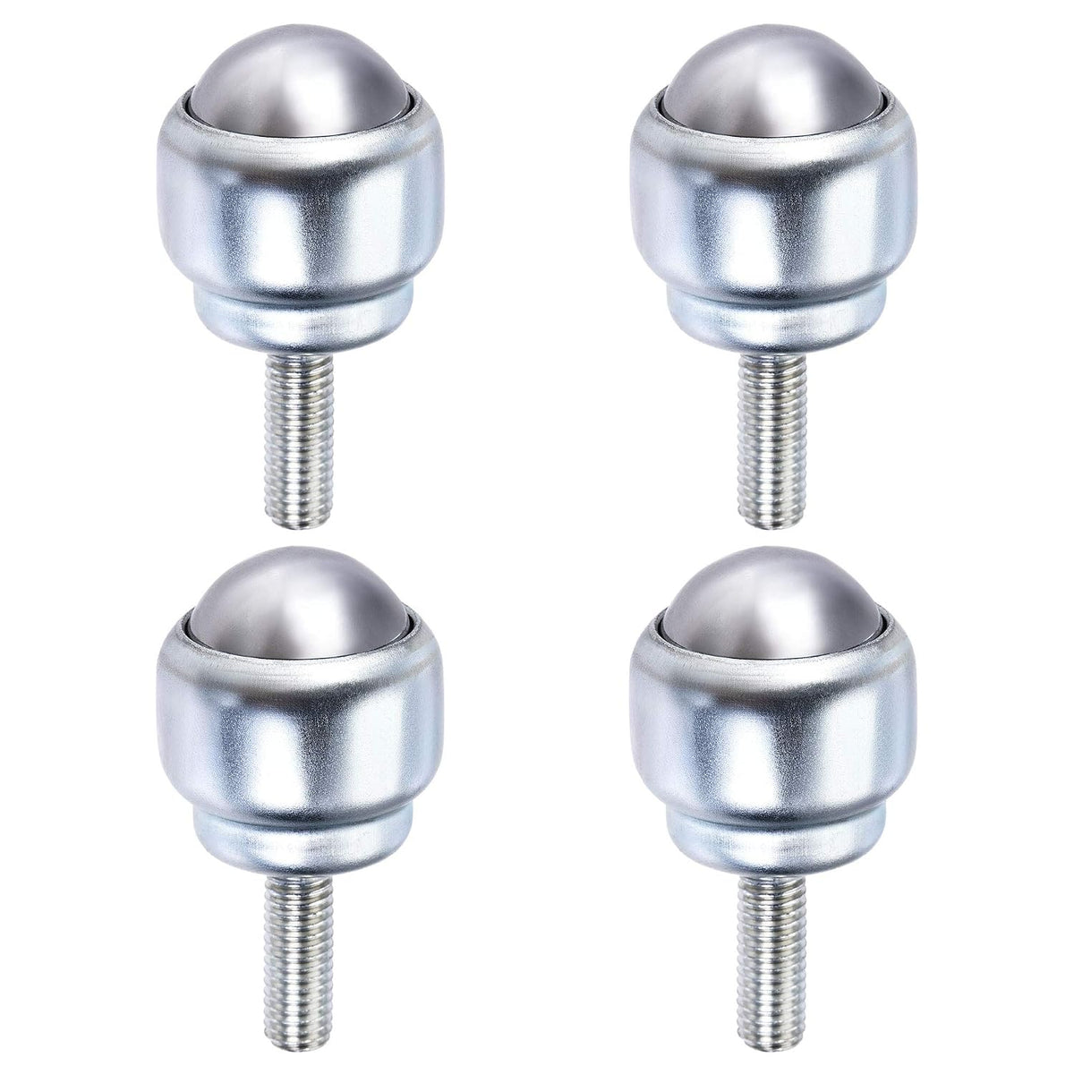 Ball Transfer Bearing Unit 24mm 66Lbs Carbon Steel Bolt-Fixing Type for Transmission Pack of 4