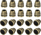 30Pcs Metal Bell Stopper, 5mm Conical Cord Ends Lock Rope Fastener End Stopper for Drawstring Lanyard Backpack Bag DIY, Bronze