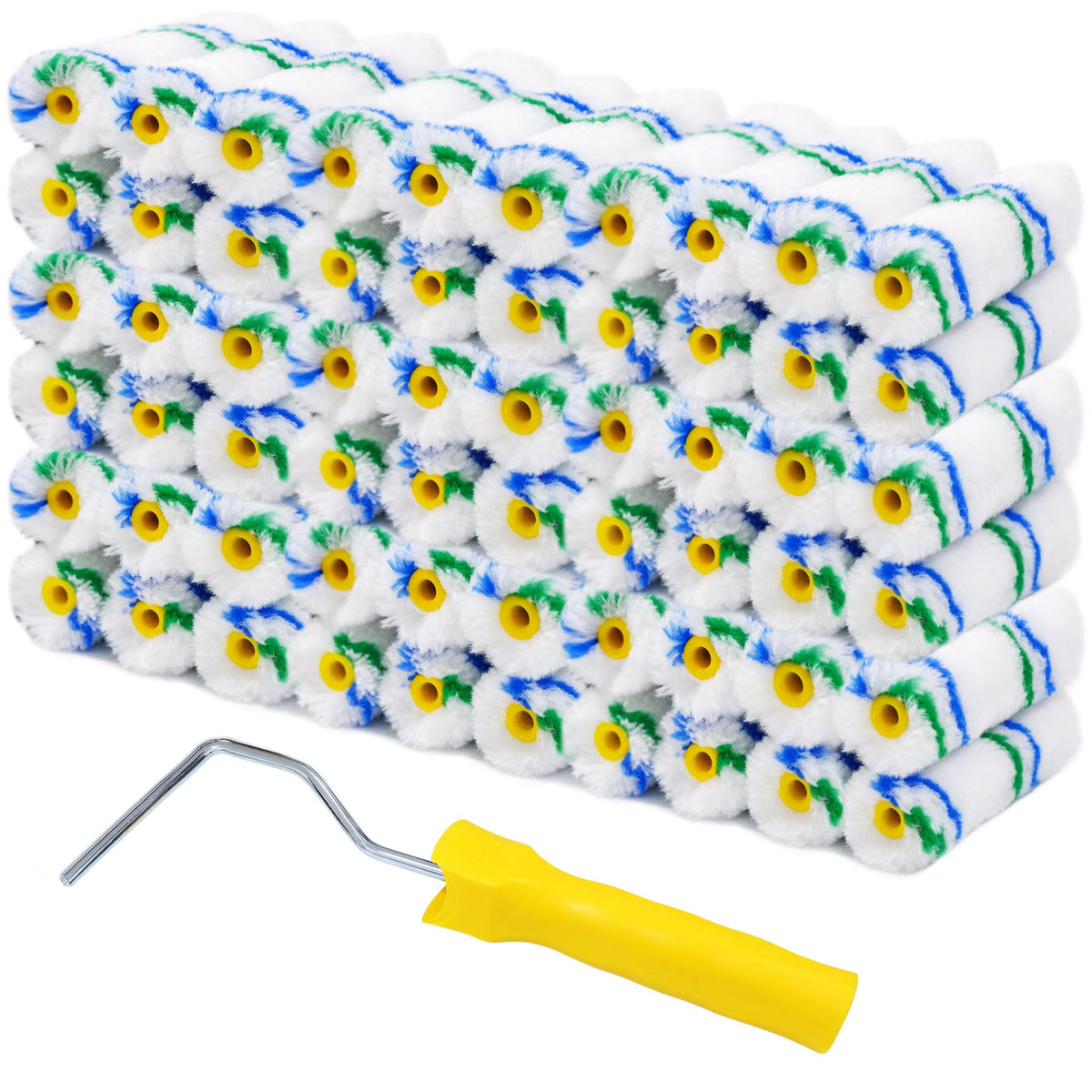 LinkMejor 4" pieni maalirengas 4 tuumaa, 1/2" nappi rengasliittimellä, 61 kpl