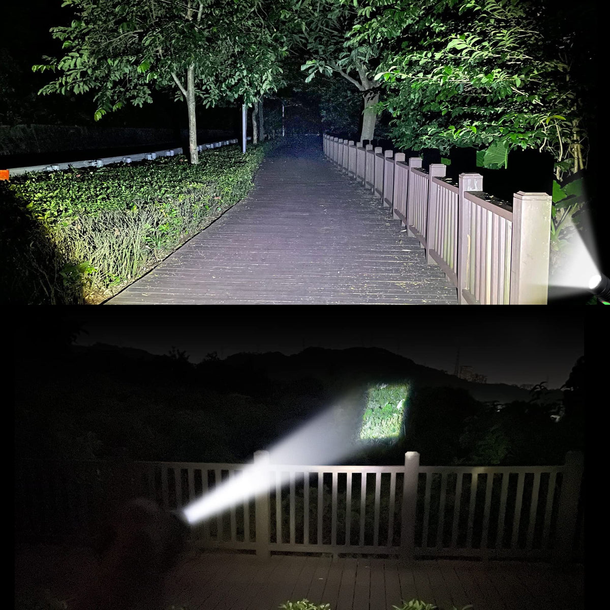 LinkMejor LED zaklampen, opgeladen USB-tactische zaklampen, 2000 lumen, mini
