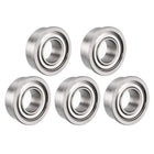 FR188ZZ Flange Ball Bearing 1/4" x1/2" x3/16 Shielded Chrome Steel Z2 Lever Bearings 5pcs
