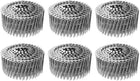 1800 Count Siding Nails 2-1/4"x0.09" 15-Degree 304 Stainless Steel Ring Shank Full Round Head Collated Wire Coil for Lath and Sheathing Materials