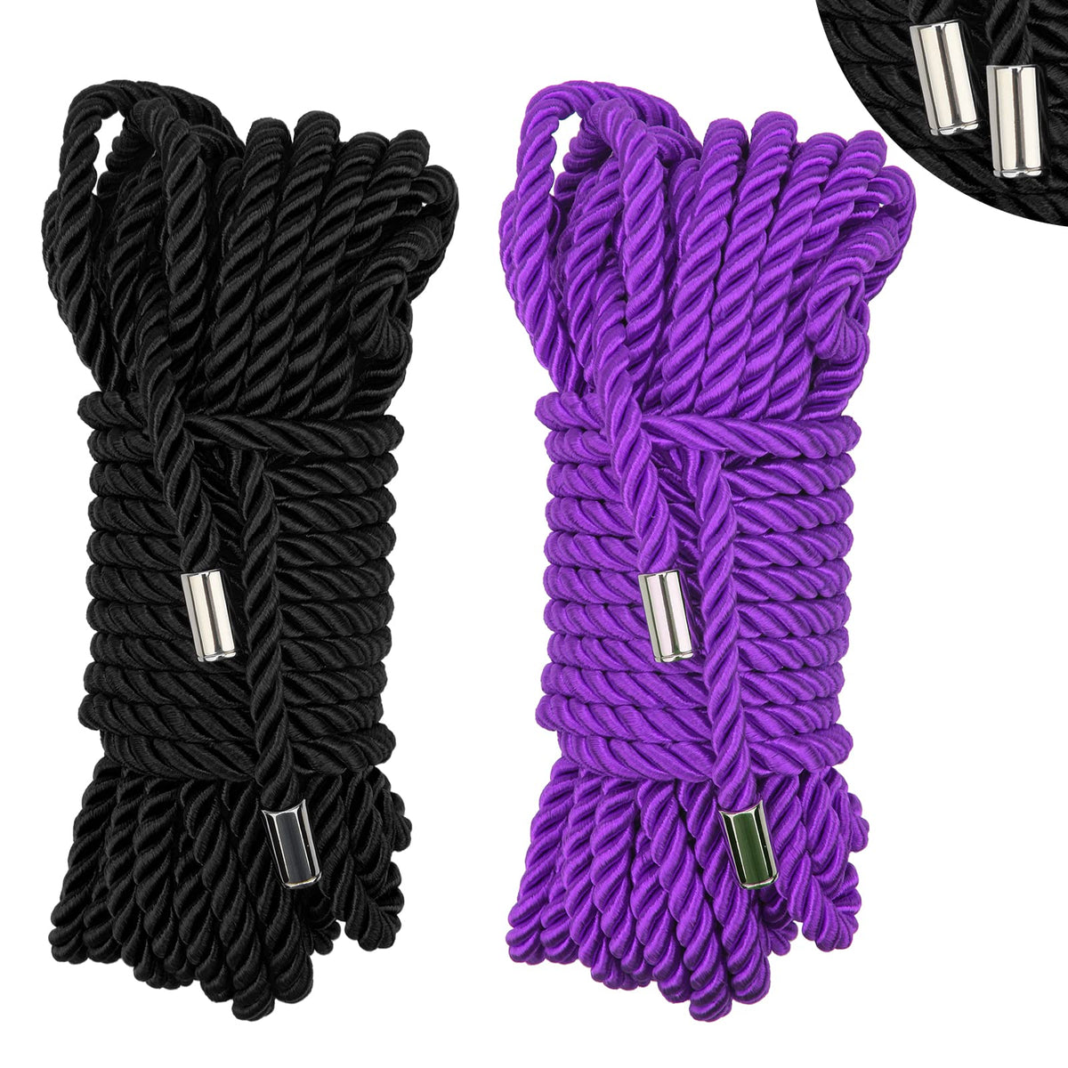 LienMejor Corde de Cordon de Soie Douce, Corde de Nylon Tressé