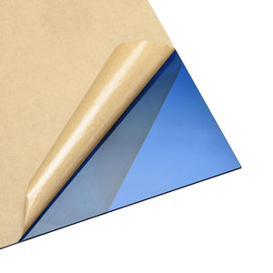 LinkMejor Blue Clear Cast Acrylic Sheet,12" x 12",3mm Thick,Plastic PMMA Acrylic Board for Signs Display Projects,Craft