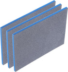 3pcs Sanding Sponge Block, 800-1000 Grit Sanding Sponge Pad 140mm x 114mm x 5mm Soft Foam Wet Dry Hand Sander Block Sandpaper for Model Metal Wood Furniture Polishing