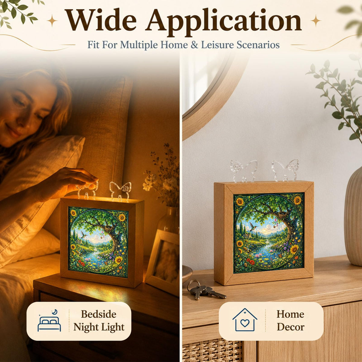 Do It Yourself Akrilik Puzle LED Gece Lambası, Yaz Parıltı Puzle Lambası