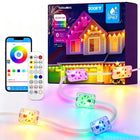 Luzes Exteriores Permanentes, 200ft RGB+IC LED Inteligente para Beirais de Casa