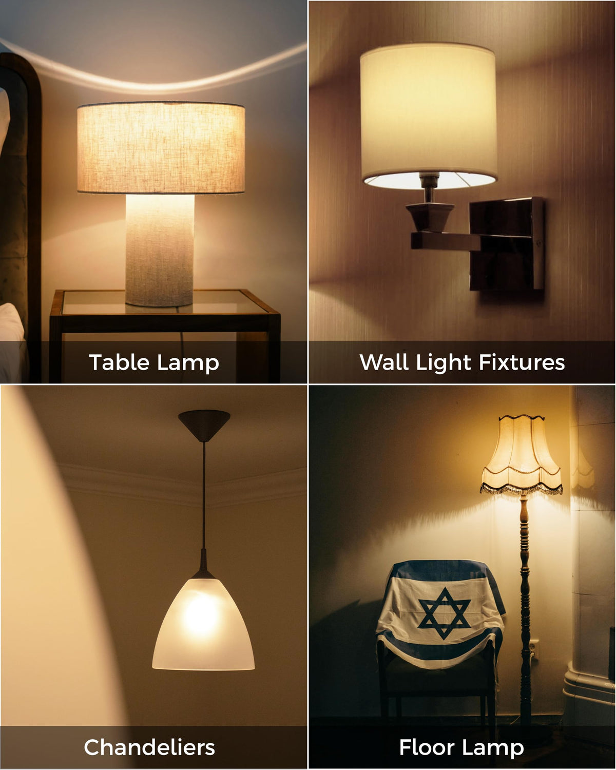 LinkMejor Timer LED Lamp, A19 100W Equivalent, 12/9/6/3U, 3000K, 4 Pack