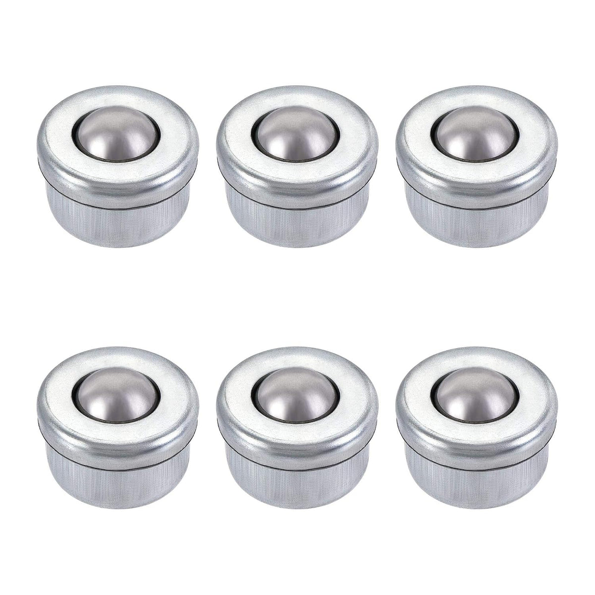 Ball Transfer Bearing Unit 8mm 6.6Lbs Carbon Steel Drop-in Type for Transmission Pack of 6