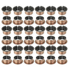 40Pcs Flanged Sleeve Bearing, 18mm Bore x 20mm OD x 12mm Length, 26 x 1.0mm Flange Dia x t Sintered Bronze Bushings Self-Lubricating Bearings for Industrial Equipment