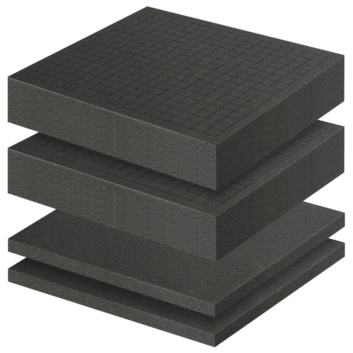 LinkMejor Pick and Pluck Foam Inserts, 12" x 12" Polyurethane Foam Sheets