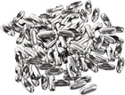 Ball Chain Connector, 2mm Ball Chains Clasp Crimp Clips Link Stainless Steel Connection, Pack of 100