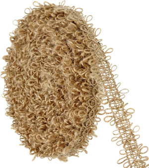 10 Yards 1 inch Burlap Ribbon Natural Jute Burlap Lace Craft Ribbon Rustic Ribbon Roll for DIY Sewing Crafts Gift Wrapping Home Decor