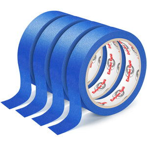 4 Rolos de Fita Azul para Pintura, 0,94" x 22Yds, Fita de Máscara de Alta Qualidade