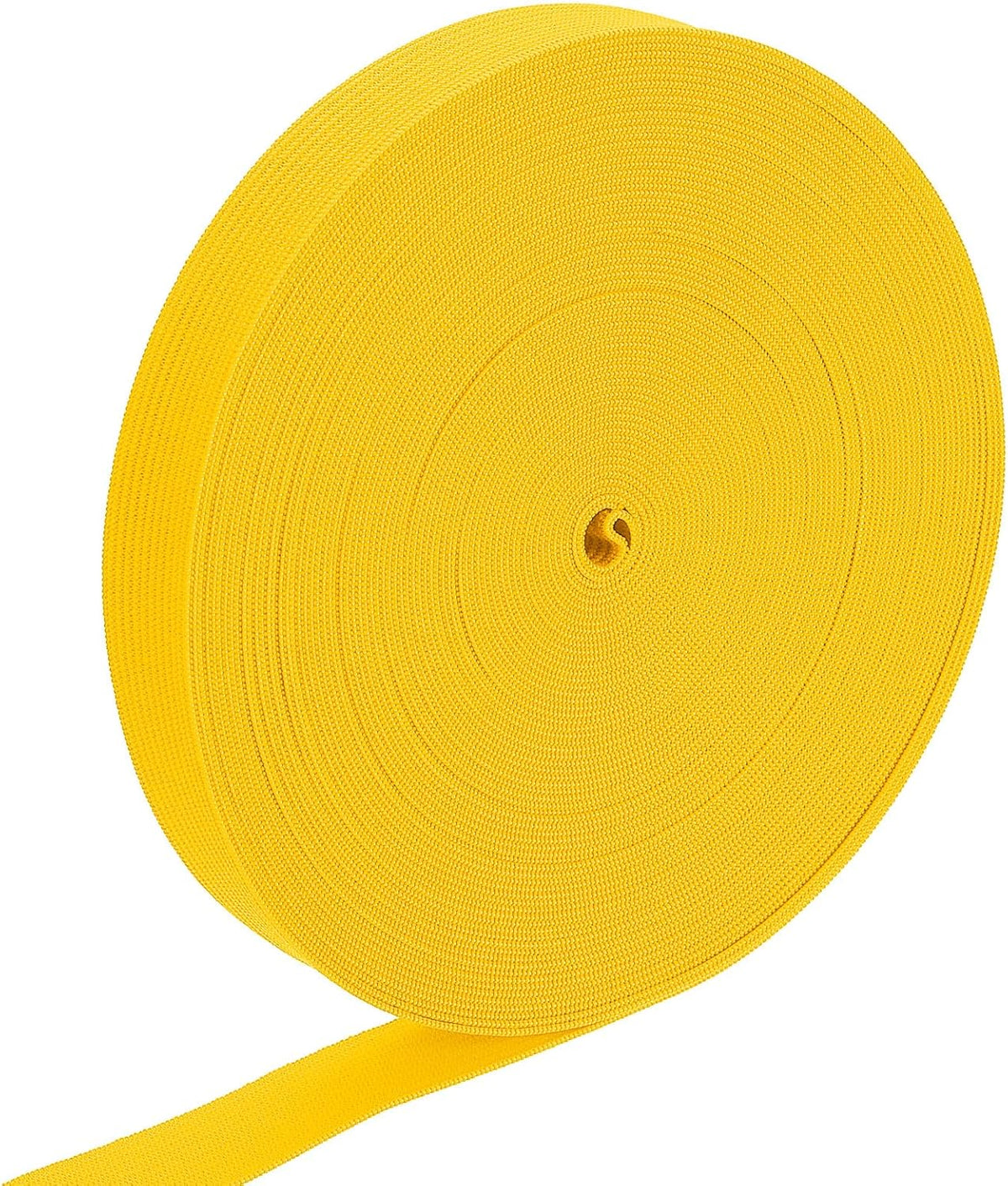 LinkMejor Elastic Band, 0.7" x 15 Yard Stretch Knit Elastic Bands Fabric Elastic Band for Sewing, Wigs, Waistband, Pants, Craft DIY (Orange Yellow)