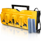 DCB104 Stazione di Carica Batterie MultiplaCompatibile con DeWalt 20V/60V Flex
