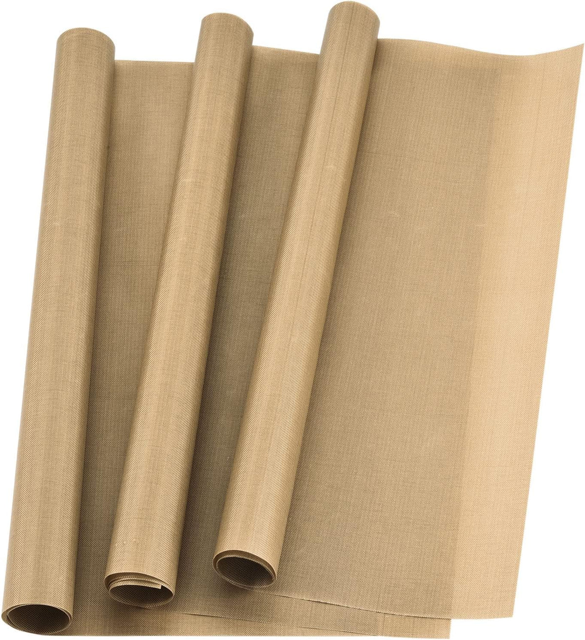 30 x 40cm PTFE Sheet for Heat Resistant Sheet Non-Stick Reusable Heat Resistant Craft Mat Brown 3pcs