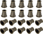 30Pcs Metal Bell Stopper, 4mm Conical Cord Ends Lock Rope Fastener End Stopper for Drawstring Lanyard Backpack Bag DIY, Bronze