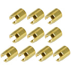 Self Tapping Threaded Inserts M6 M9x12mm 45# Carbon Steel Repairing Nuts 40pcs
