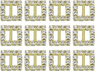 Rhinestone Buckle Sliders, Rhinestone Crystal Ribbon Buckle for Clothing Decor Christmas DIY Gift Wrap
