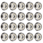 F625ZZ Flanged Ball Bearing, 20pcs 5x16x5mm Chrome Steel Double Shielded ABEC1 Flange Bearings