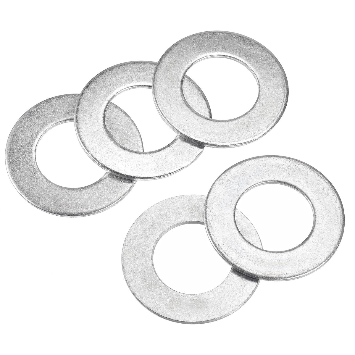 2.56" x 1.42" x 0.12" Carbon Steel Flat Washer for Screw Bolt 5Pcs