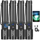 LinkMejor Torcia LED Ricaricabile Super Brillante ad Alta Luminosità 4 Pack