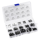 E-Clip Circlip - 400Pcs 15-Size External Retaining Shaft Snap Ring Carbon Steel Assortment Set