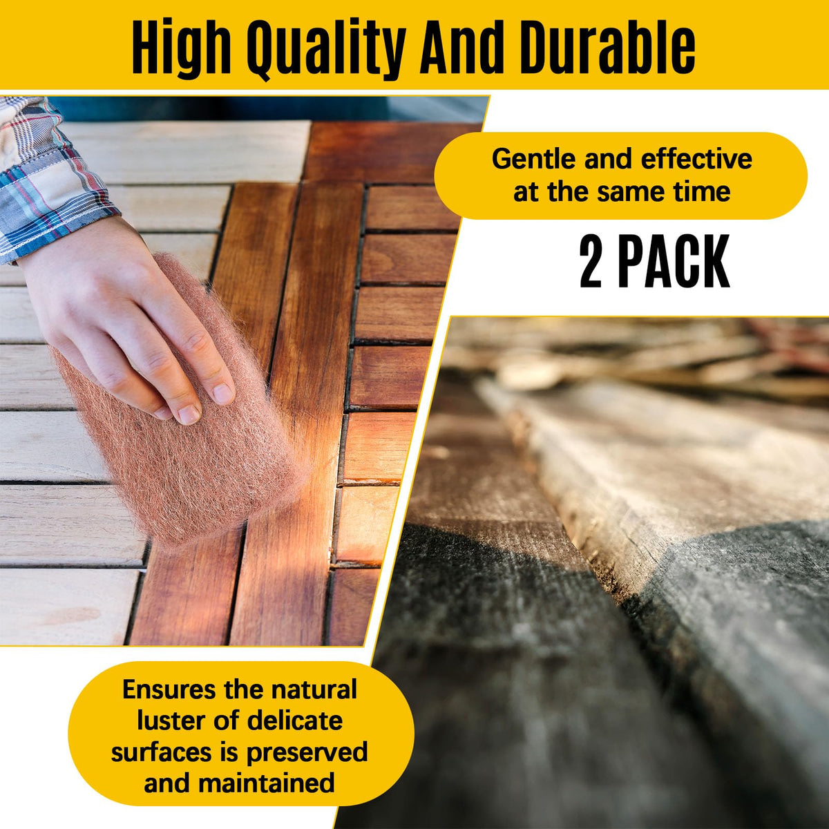 LinkMejor 2 Pcs 3.5 Ounce Copper Wool Pads